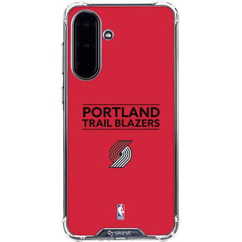 NBA Portland Trail Blazers Standard - Red Galaxy A36 5G Clear Case