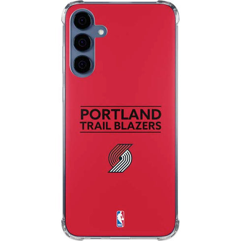 NBA Portland Trail Blazers Standard - Red Galaxy A55 5G Clear Case