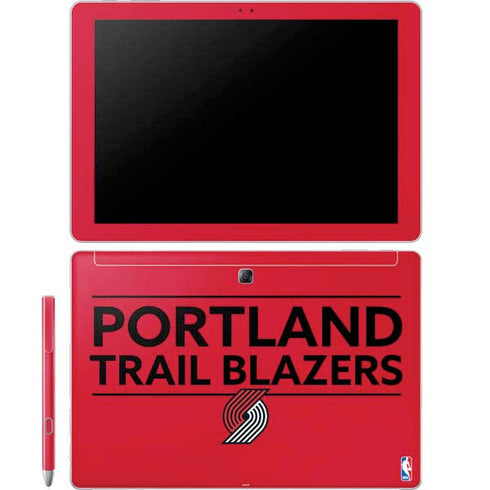 NBA Portland Trail Blazers Standard - Red Galaxy Book 12in Skin
