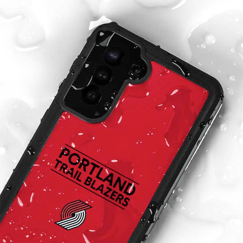 NBA Portland Trail Blazers Standard - Red Galaxy S24 Plus Waterproof Case