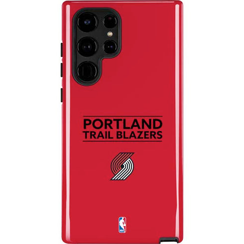 NBA Portland Trail Blazers Standard - Red Galaxy Cases