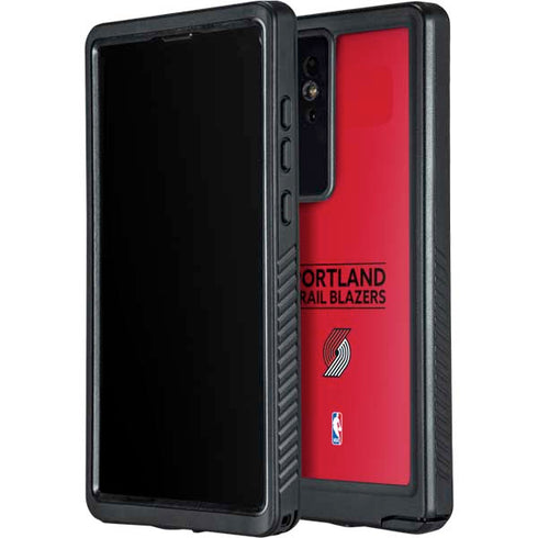 NBA Portland Trail Blazers Standard - Red Galaxy S24 Ultra Waterproof Case
