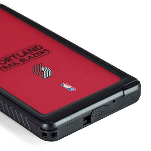NBA Portland Trail Blazers Standard - Red Galaxy S24 Ultra Waterproof Case