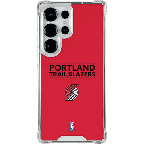 NBA Portland Trail Blazers Standard - Red Galaxy S25 Ultra Clear Case