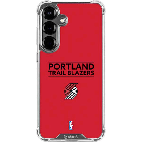 NBA Portland Trail Blazers Standard - Red Galaxy S26 Clear Case