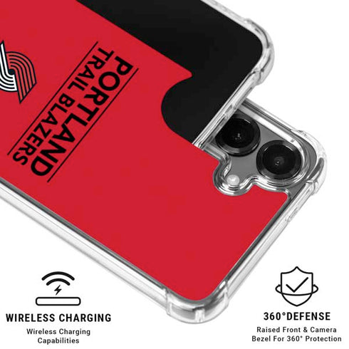 NBA Portland Trail Blazers Standard - Red Galaxy S26 Clear Case