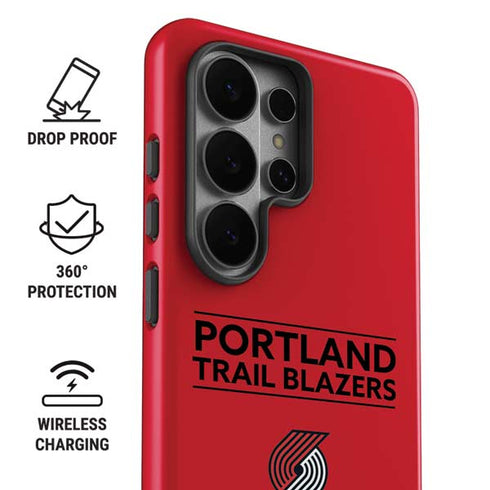 NBA Portland Trail Blazers Standard - Red Galaxy S26 Ultra Impact Case