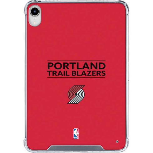 NBA Portland Trail Blazers Standard - Red iPad 11th Gen (2025) Clear Case