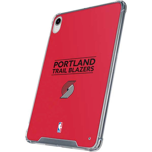 NBA Portland Trail Blazers Standard - Red iPad 11th Gen (2025) Clear Case