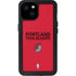 NBA Portland Trail Blazers Standard - Red iPhone 15 Plus Waterproof Case