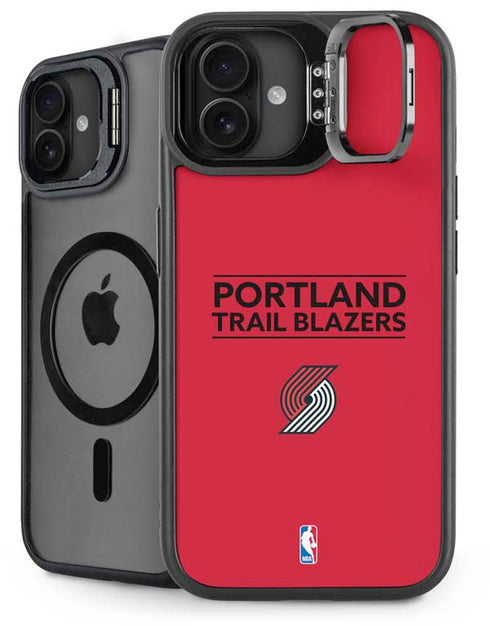 NBA Portland Trail Blazers Standard - Red iPhone 16 Kickstand Case