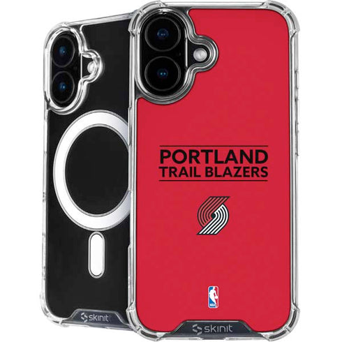 NBA Portland Trail Blazers Standard - Red iPhone 16 MagSafe Case