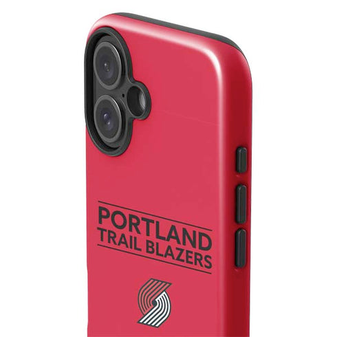 NBA Portland Trail Blazers Standard - Red iPhone 16 Plus Impact Case