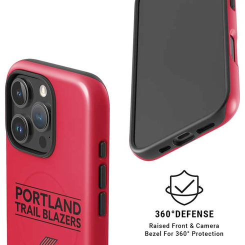 NBA Portland Trail Blazers Standard - Red iPhone 16 Pro Max Magsafe Impact Case