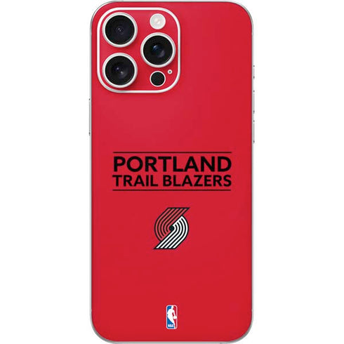 NBA Portland Trail Blazers Standard - Red iPhone 16 Pro Max Skin