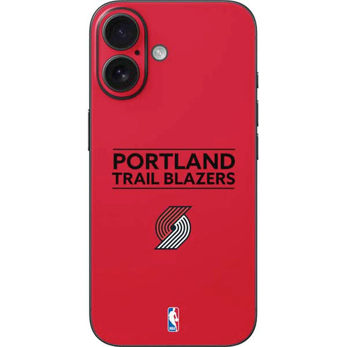 NBA Portland Trail Blazers Standard - Red iPhone 16 Skin