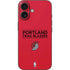 NBA Portland Trail Blazers Standard - Red iPhone 16 Skin