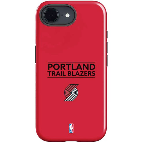 NBA Portland Trail Blazers Standard - Red iPhone 16e Impact Case
