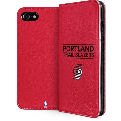 NBA Portland Trail Blazers Standard - Red iPhone SE (2nd & 3rd Gen) Folio Case