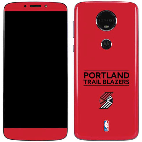 NBA Portland Trail Blazers Standard - Red Moto E5 Plus Skin