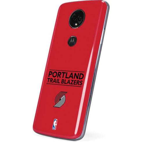 NBA Portland Trail Blazers Standard - Red Moto E5 Plus Skin