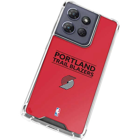 NBA Portland Trail Blazers Standard - Red Moto G 5G (2025) Clear Case