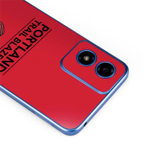 NBA Portland Trail Blazers Standard - Red Moto G Play 4G (2024) Skin