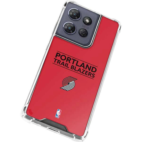 NBA Portland Trail Blazers Standard - Red Moto G Power 5G (2025) Clear Case