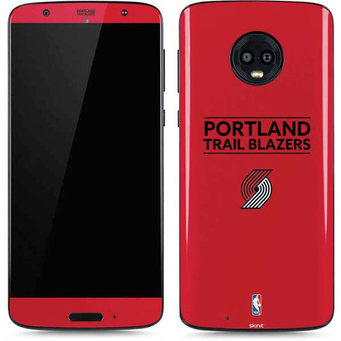 NBA Portland Trail Blazers Standard - Red Moto G6 Skin