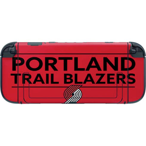 NBA Portland Trail Blazers Standard - Red Nintendo Switch 2 (2025) with Joy-Con Skin