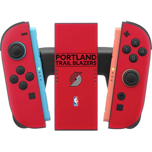 NBA Portland Trail Blazers Standard - Red Nintendo Switch 2 (2025) Joy-Con Controller Skin