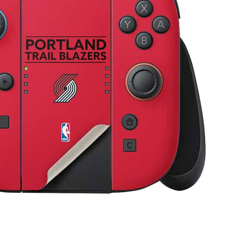 NBA Portland Trail Blazers Standard - Red Nintendo Switch 2 (2025) Joy-Con Controller Skin