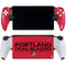 NBA Portland Trail Blazers Standard - Red PlayStation Portal Remote Player Skin