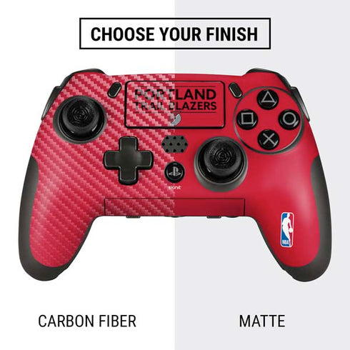 NBA Portland Trail Blazers Standard - Red PlayStation Scuf Vantage 2 Controller Skin
