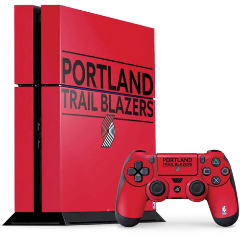 NBA Portland Trail Blazers Standard - Red PS4 Console and Controller Bundle Skin