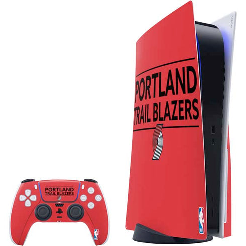 NBA Portland Trail Blazers Standard - Red PlayStation PS5 Skins