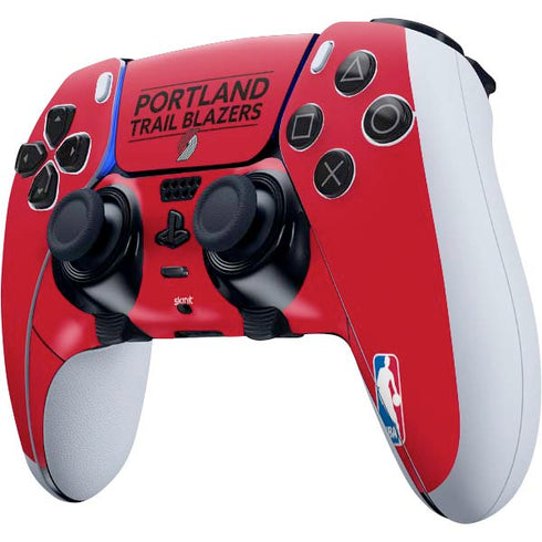 NBA Portland Trail Blazers Standard - Red PS5 DualSense Edge Pro Controller Skin