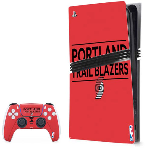 NBA Portland Trail Blazers Standard - Red PlayStation PS5 Skins