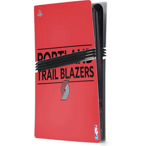 NBA Portland Trail Blazers Standard - Red PS5 Pro Console Skin
