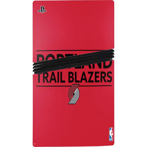 NBA Portland Trail Blazers Standard - Red PS5 Pro Console Skin