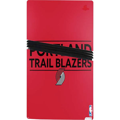 NBA Portland Trail Blazers Standard - Red PS5 Pro Console Skin