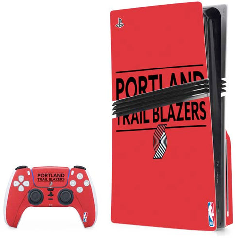 NBA Portland Trail Blazers Standard - Red PlayStation PS5 Skins