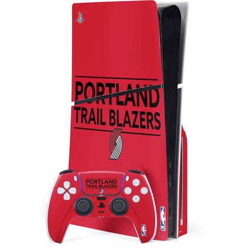 NBA Portland Trail Blazers Standard - Red PlayStation PS5 Skins