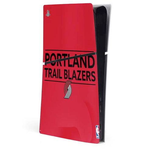 NBA Portland Trail Blazers Standard - Red PS5 Slim Digital Edition Console Skin