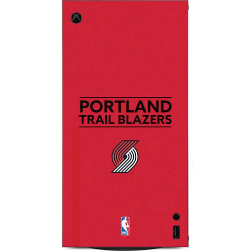 NBA Portland Trail Blazers Standard - Red XBox Series X Digital Edition Console Skin