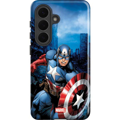 Marvel Captain America Portrait Galaxy S26 Impact Case
