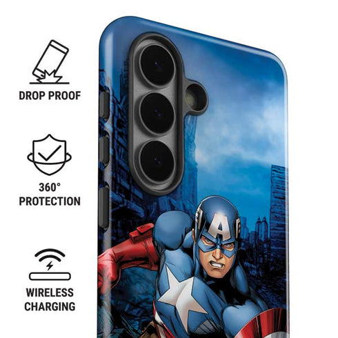 Marvel Captain America Portrait Galaxy S26 Impact Case