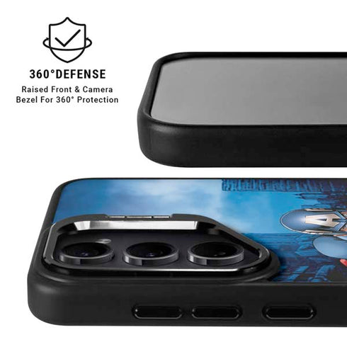 Marvel Captain America Portrait Galaxy S26 Plus Kickstand Case