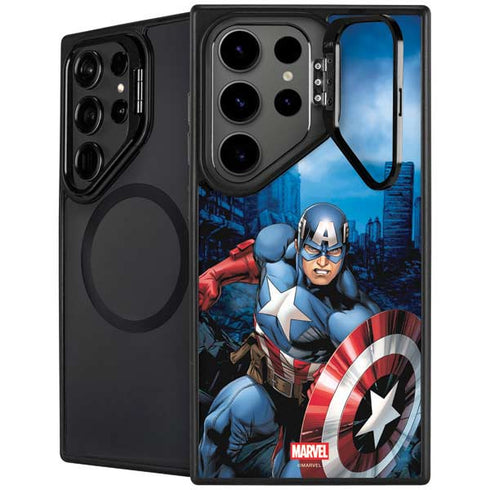 Marvel Captain America Portrait Galaxy S26 Ultra Kickstand Case