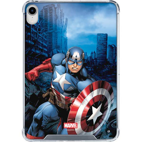 Marvel Captain America Portrait iPad 11th Gen (2025) Clear Case